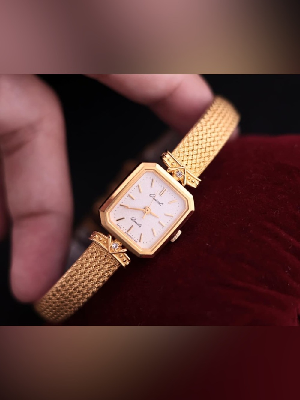 Vintage 1990s Orient Quartz Gold-Plated Women’s Watch - Very Good Condition - Picture 5 of 11